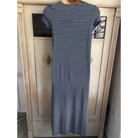 EUC Soma Navy & White Striped Maxi | Size Small - Picture 5 of 7